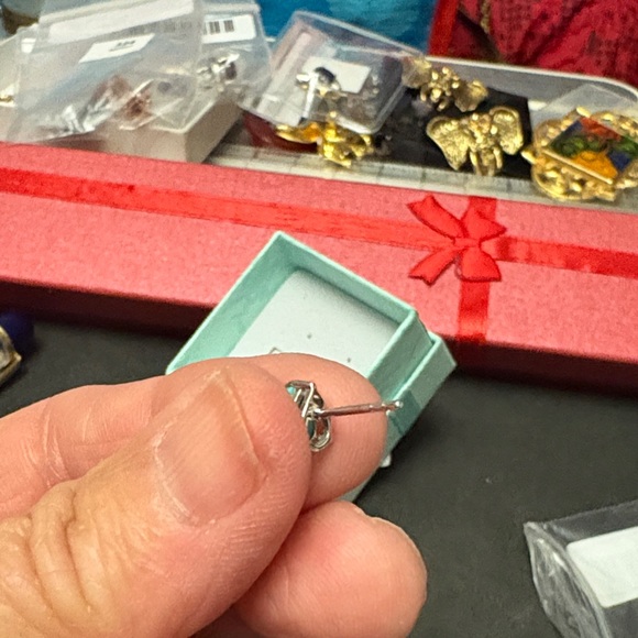 925 Silver Rhodium Plated Turquoise Sleeping Beauty  Teardrop Earrings - Picture 7 of 9